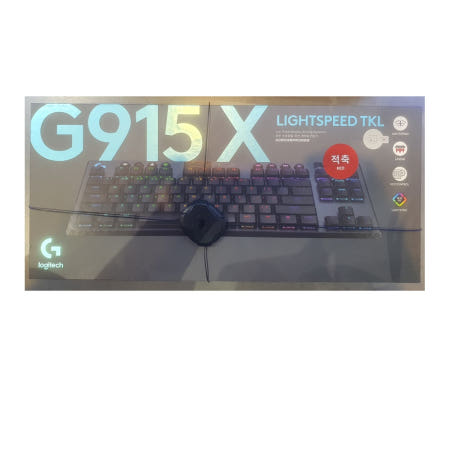 로지텍 [로지텍G] G915 X LIGHTSPEED TKL 블랙  리니어 적축 무선키보드 [로지텍 코리아 정품]