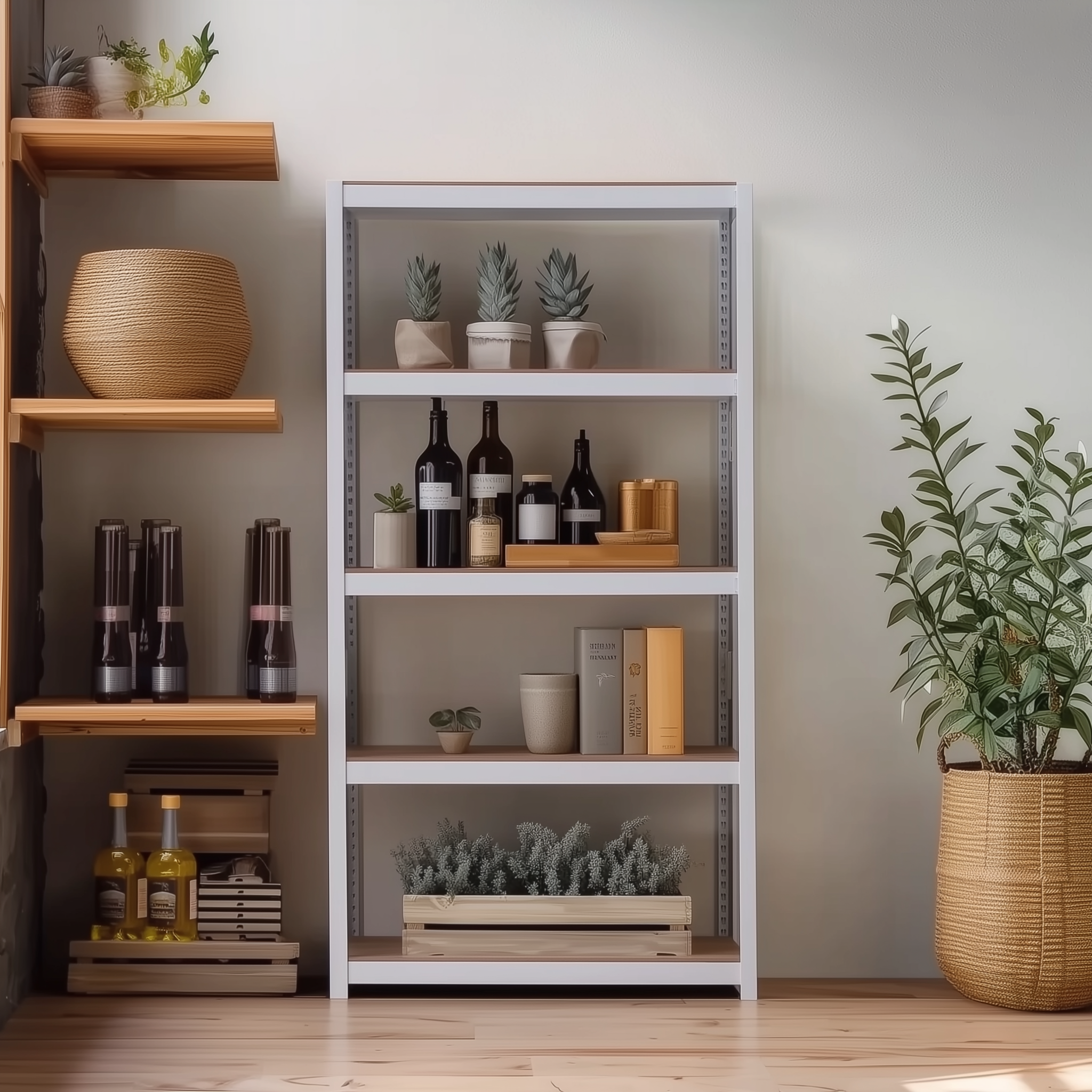 코스트코선반 철제선반 12T합판 스피드랙 조립식 앵글 창고 베란다 3003006005단