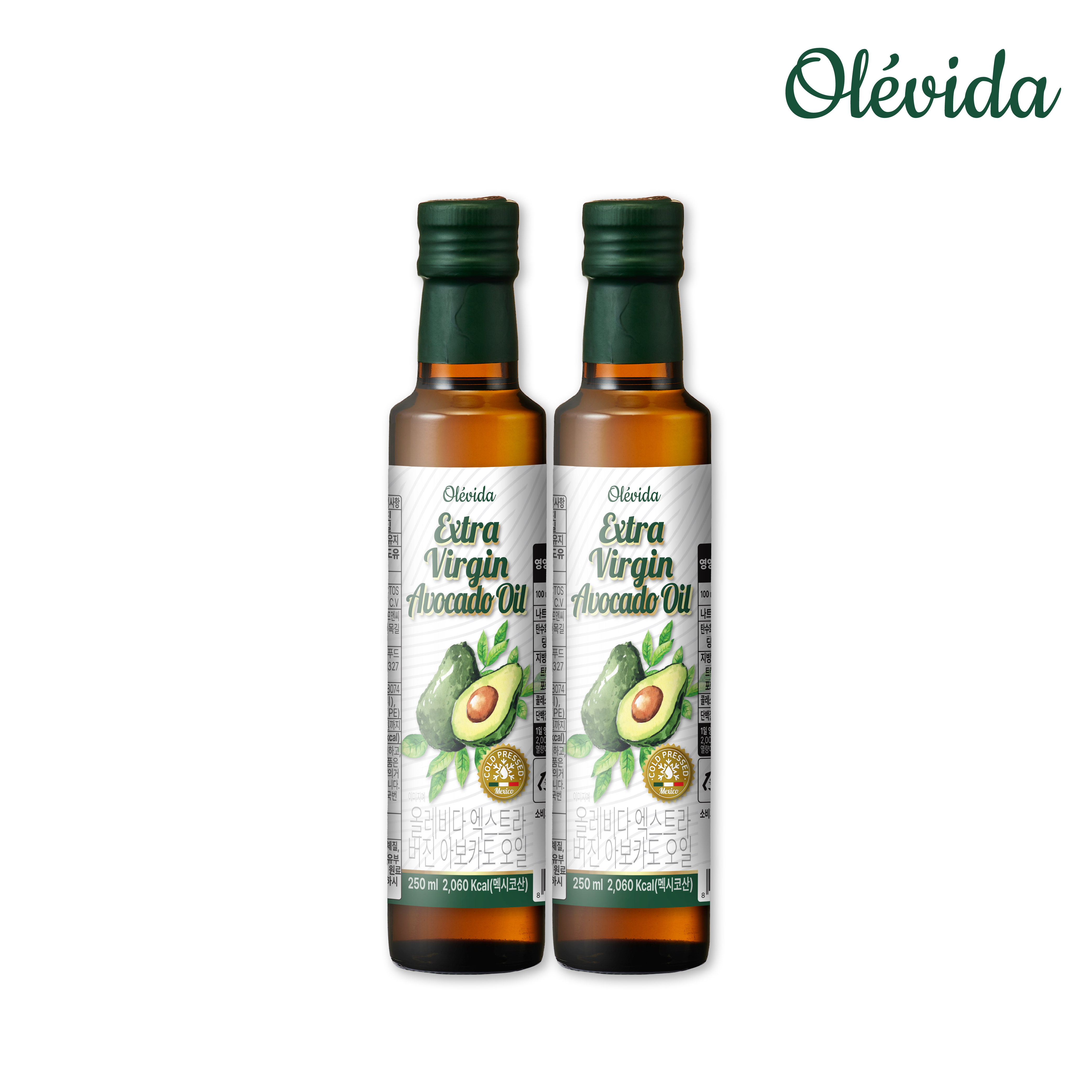 [올레비다] 냉압착 엑스트라버진 멕시코 아보카도유 아보카도 오일 250ml, 2개 - 상세 이미지 2