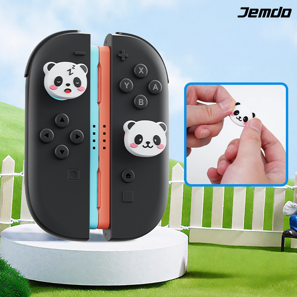 닌텐도 스위치2 조이콘 스틱커버 JEMDO 판다 4P세트 프로콘2 호환 - 상세 이미지 4
