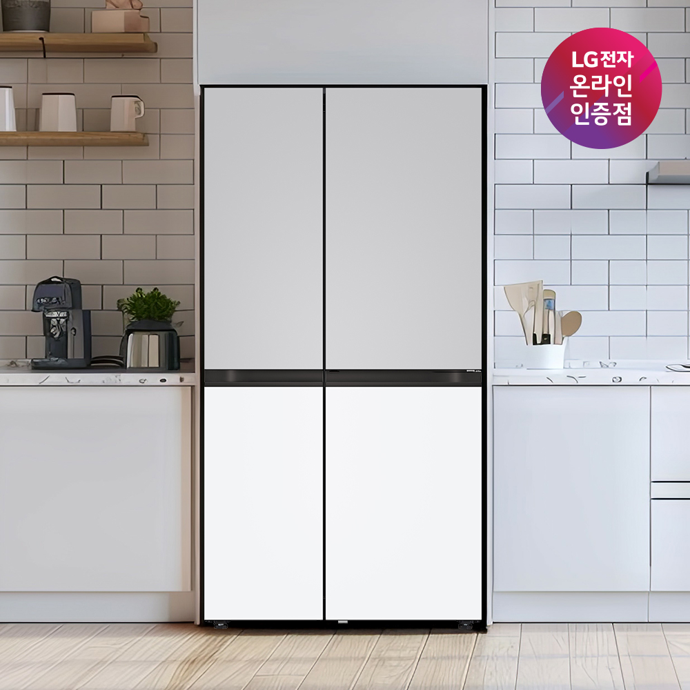 LG 디오스 AI 오브제컬렉션 양문형 매직스페이스 2도어 냉장고 S836MRQ112 832L