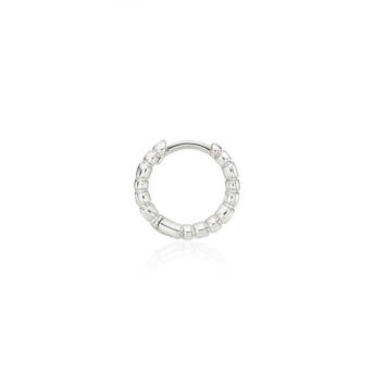 [바이이에르] [925 silver] Stack brick mini one touch earrings (Silver) BH7E40713W9XXX - 상세 이미지 5