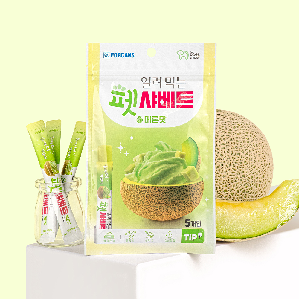 포켄스 얼려 먹는 펫샤베트 65g 강아지 간식 시원한 과일 디저트 1+1 이미지 3