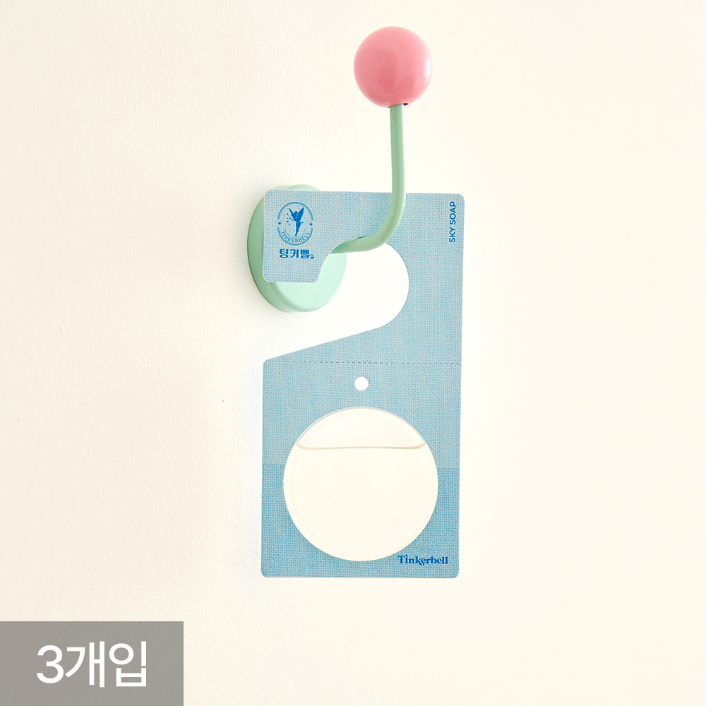 [팅커벨] 빅 향기캡슐 걸이형 옷장 화장실 실내용 냄새 탈취제 방향제 스카이솝, 10ml, 3개 제품 이미지