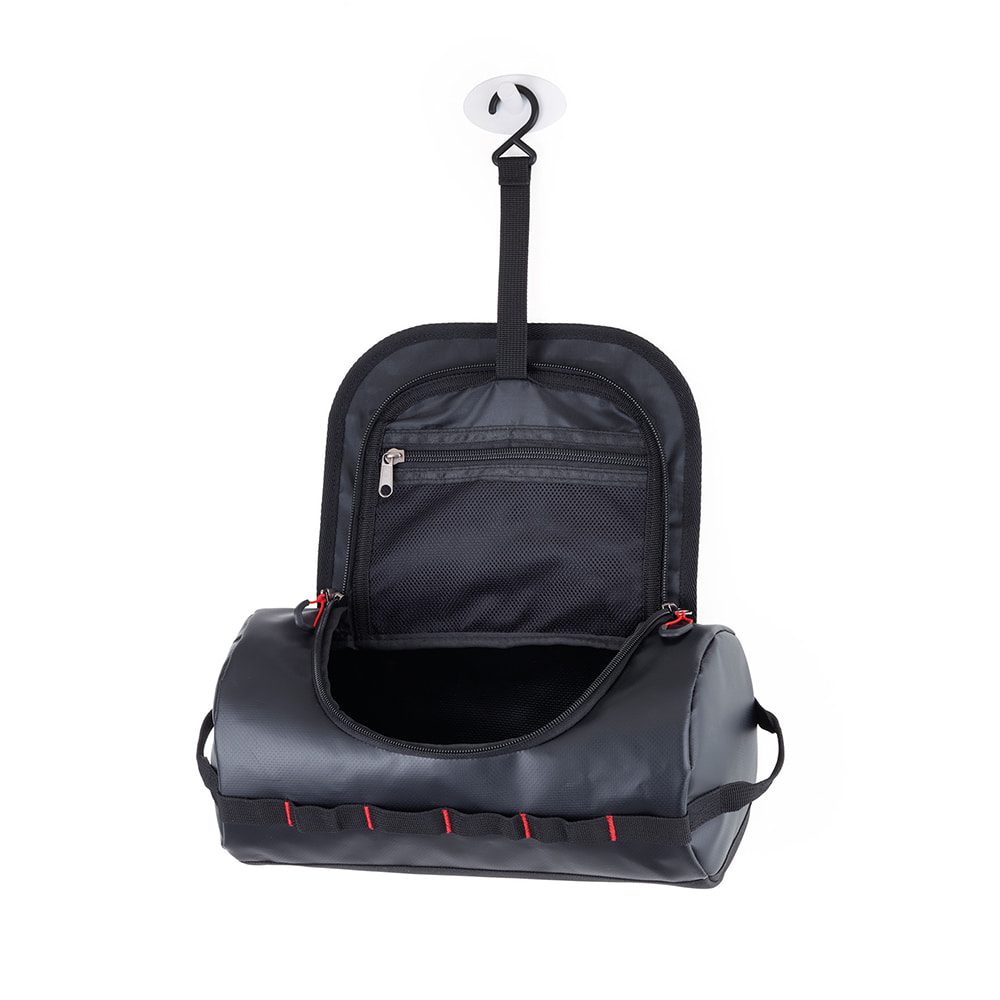 독일 브랜드 트로이카 WASHBAG 남성 여행 세면백 방수 내구성 강화 수납공간 2개 및 후크 포함(BAG30/BK) - 상세 이미지 3