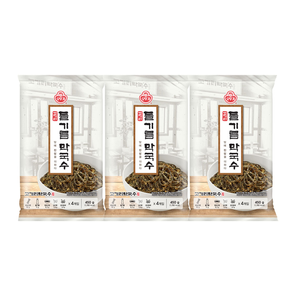 오뚜기 고기리 들기름막국수 450g, 3개 - 상품 이미지