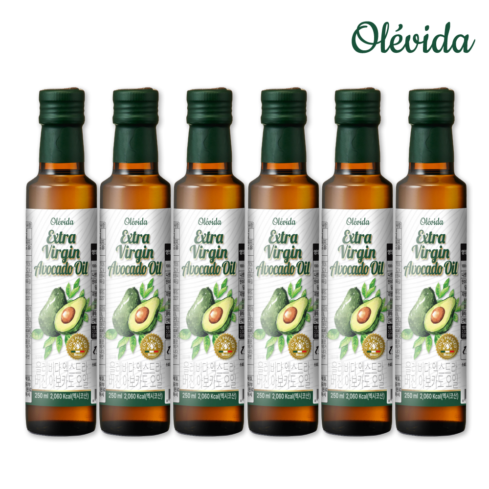 [올레비다] 냉압착 엑스트라버진 멕시코 아보카도유 아보카도 오일 250ml, 6개 - 상세 이미지 2