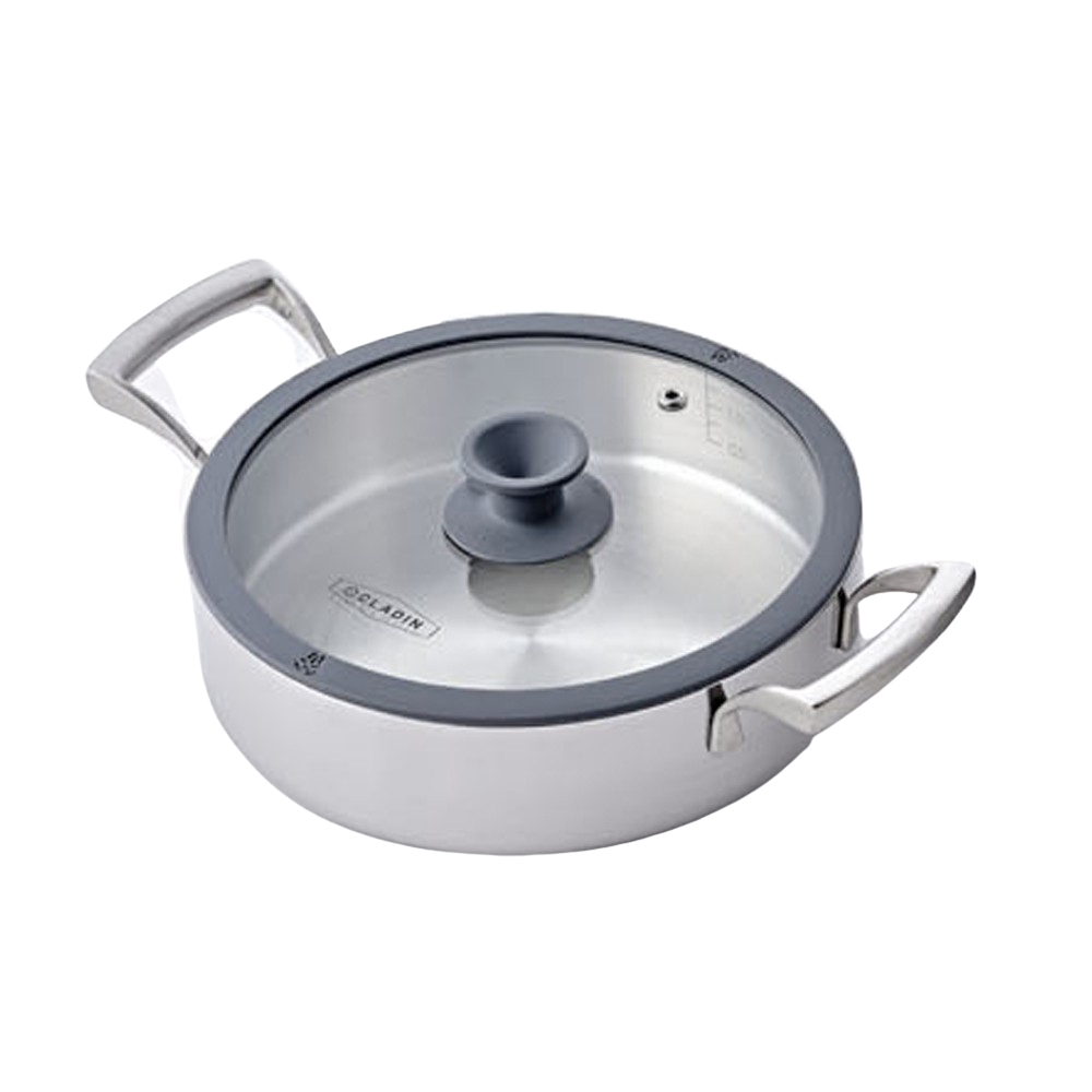 클래딘 IH 통3중 두꺼운 6T 스텐 인덕션 전골냄비 20cm x 6cm