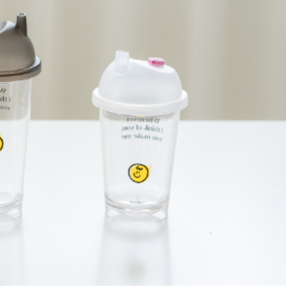 데일리 스마일 리유저블 내열 컵 에스텐 톨355ml 반투명화이트 - 상품 이미지