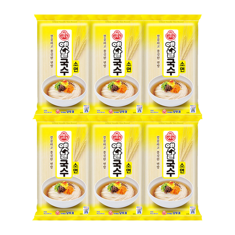 오뚜기 옛날 국수 소면 900g, 6개 - 상품 이미지