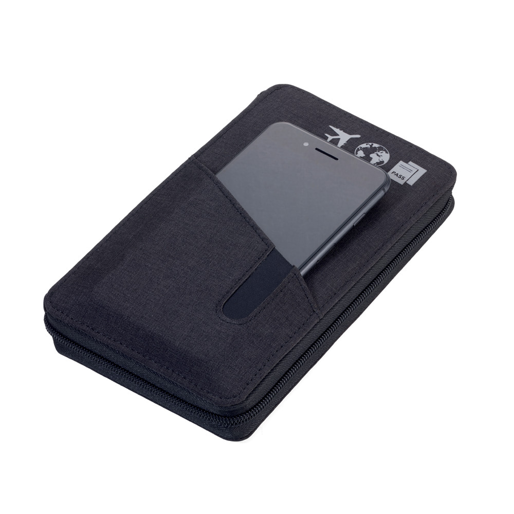 독일 브랜드 트로이카 RFID 차단 다용도 여행 지갑 카고세이프 9개 수납공간 다크그레이(TRV90/DG) - 상세 이미지 4