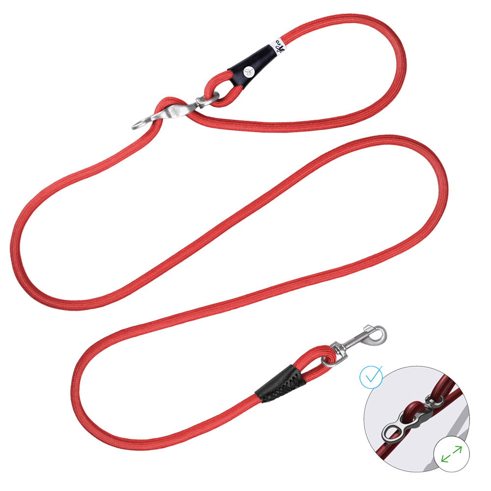 스위스 큘리 바리오 컴포트 핸즈프리 2m 리드줄 길이조절 레드, FREE(One size)