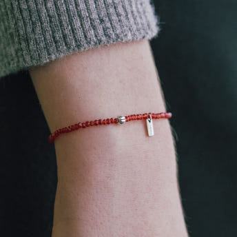 [바이이에르] Pumpkin beads bracelet (Red) BH7B4A719WB175 - 상세 이미지 3