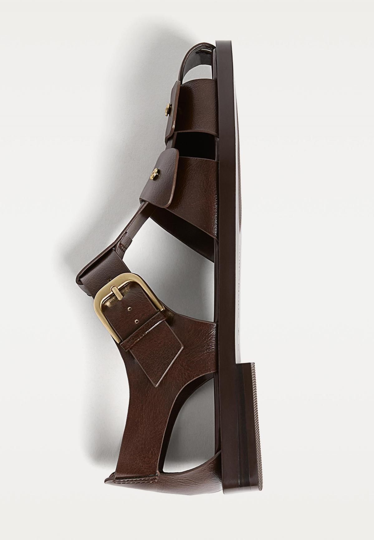 스트라디바리우스 브라운 스트랩 케이지 샌들 9610/670 BROWN - 상세 이미지 2