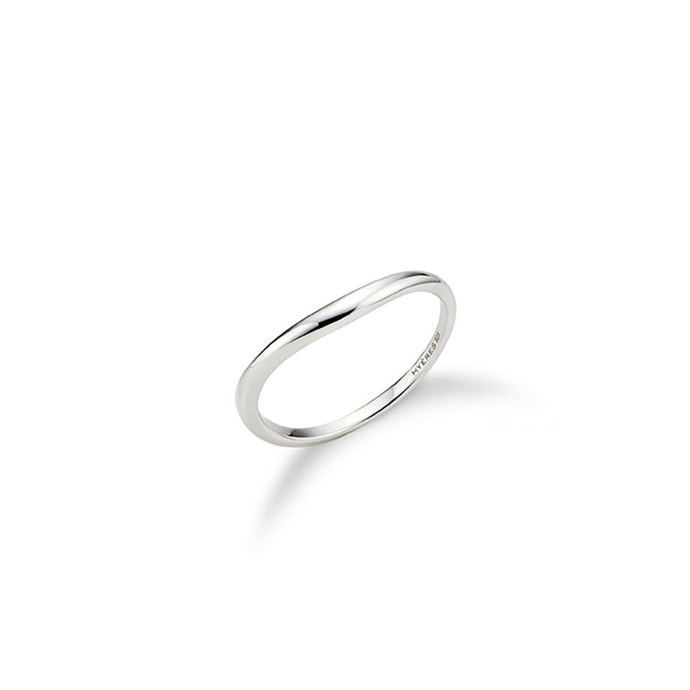 [바이이에르] [925 silver] Little wave simple ring (Silver) BH7R40715W9 - 상세 이미지 3