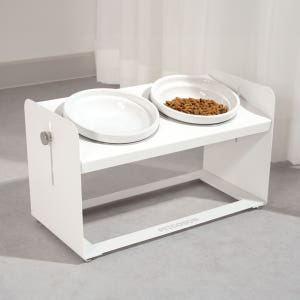 펫코본 강아지 고양이 밥그릇 높이조절 각도조절 철제 프레임 도자기 2구 솔직 후기 | 실제 사용자 리뷰 총정리 - 상품 이미지 1