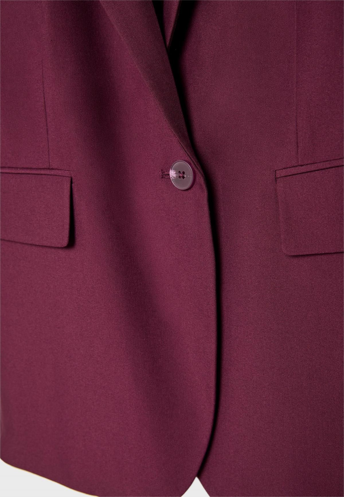 스트라디바리우스 버건디 테일러드 레귤러핏 블레이저 1902/249 PURPLE - 상세 이미지 2