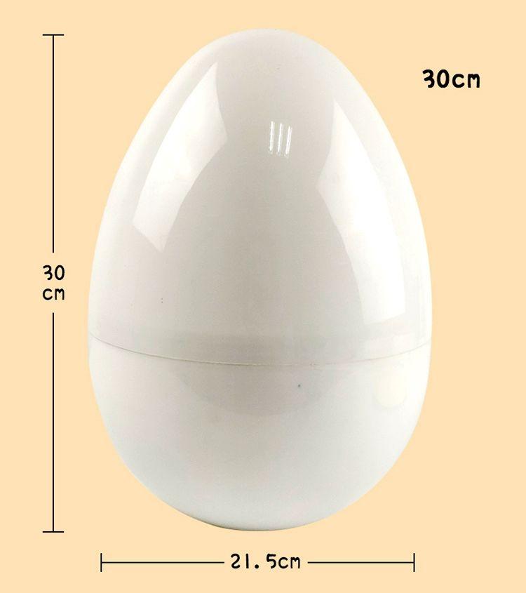 타임캡슐 계란 에그 투명 달걀모양 뽑기통 우정 대형 10cm 중형 - 상세 이미지 2