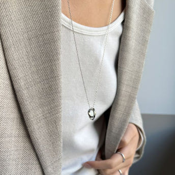 [바이이에르] Tangle necklace (Silver) BH7N4A729WB600 - 상세 이미지 2