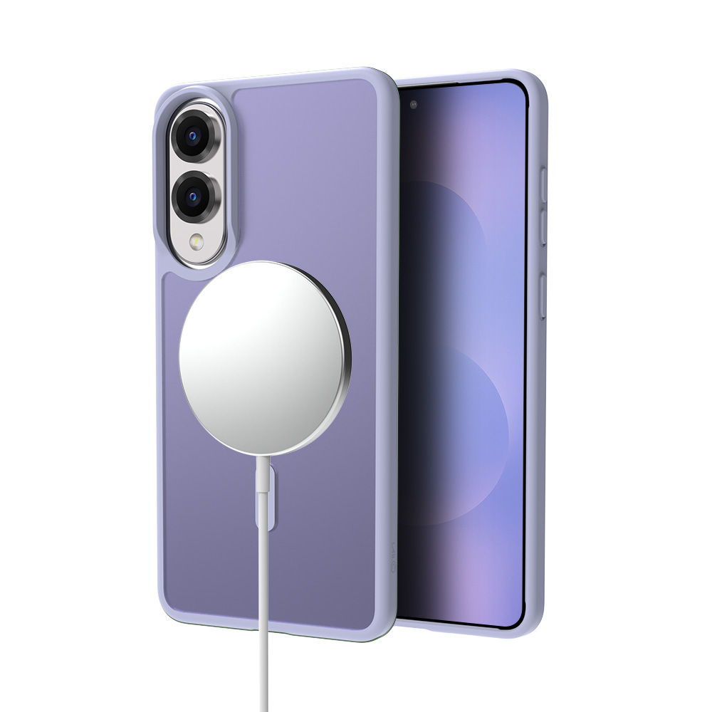 랩씨 맥세이프 마그넷 케이스 지문방지 강력한 자력 매트라벤더, 갤럭시S25 엣지