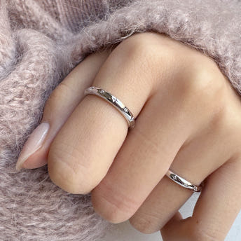 [바이이에르] [925 silver] Star stone simple ring (Silver) BH7R40716W9 - 상세 이미지 5