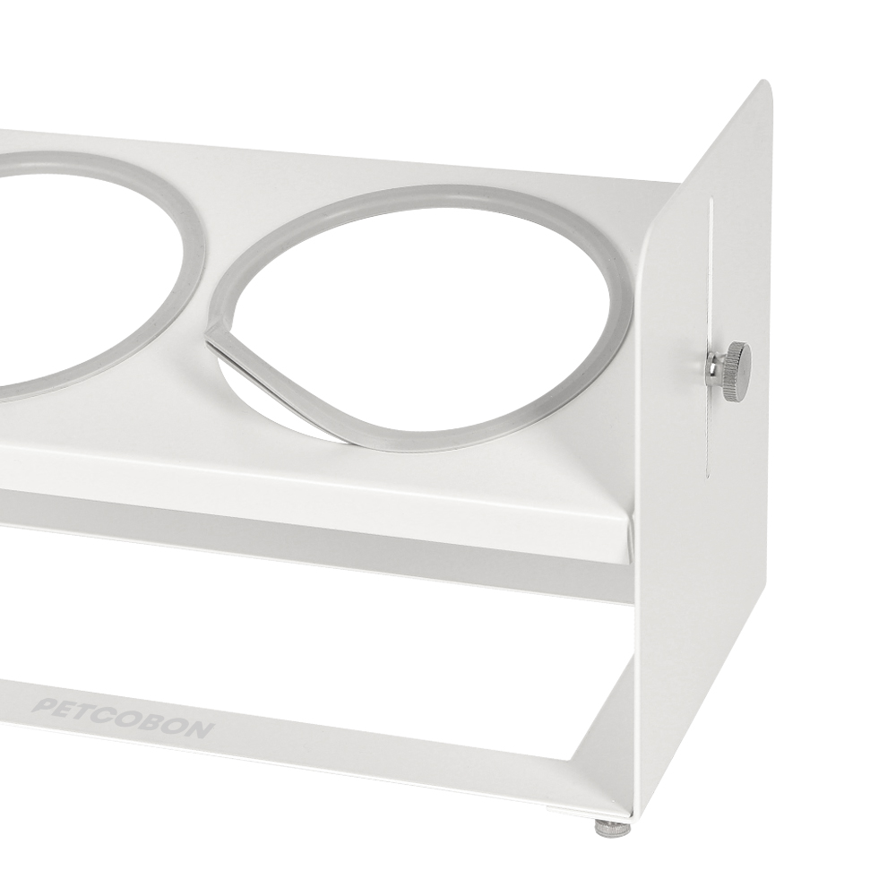 펫코본 강아지 고양이 밥그릇 높이조절 각도조절 철제 프레임 도자기 2구