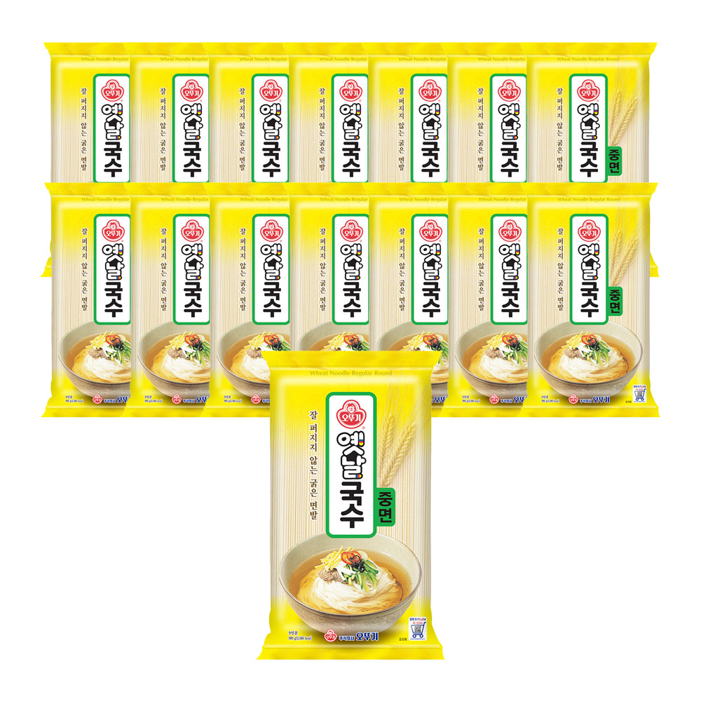 오뚜기 옛날 국수 중면 900g, 15개 - 상품 이미지
