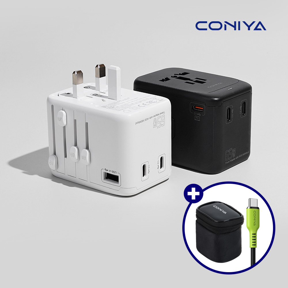 코니야 해외 여행용 멀티어댑터 PD65W GaN 고속충전 C타입 어댑터 ... 실사용 후기 | 효과 있을까? - 대표 이미지