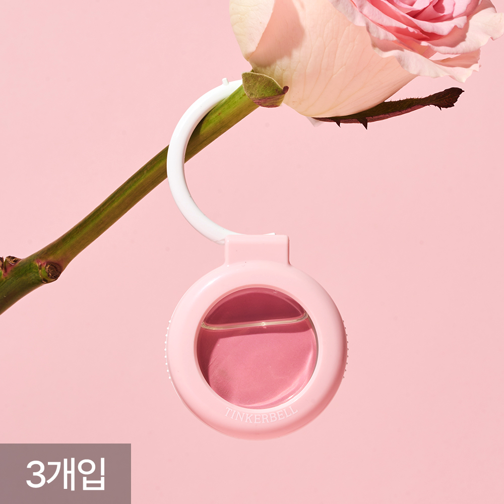 [팅커벨] 퍼퓸 서클 자석 걸이형 옷장 화장실 실내용 냄새 탈취제 방향제 피오니 로지, 4ml, 3개 - 상품 이미지