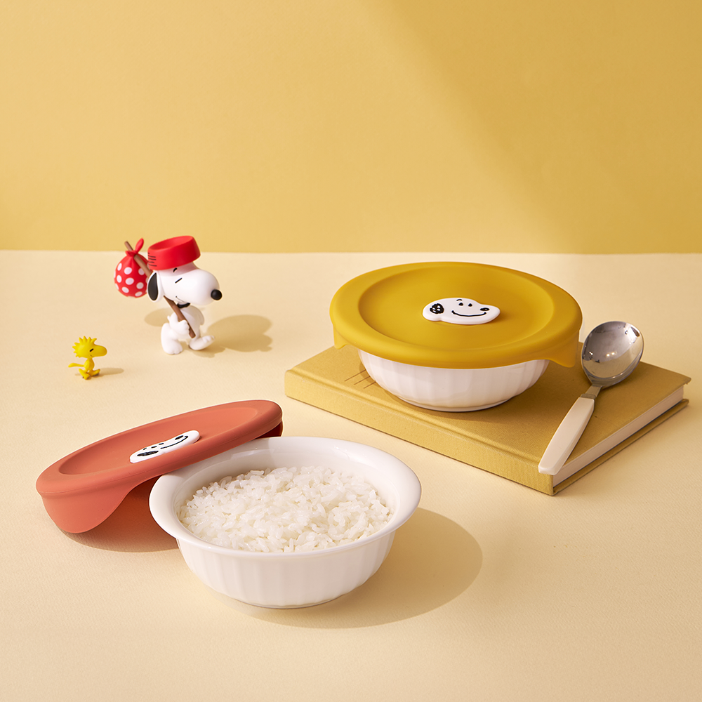 락앤락x피너츠 스누피 도자기 밥용기 355ml 2P세트 제품 이미지
