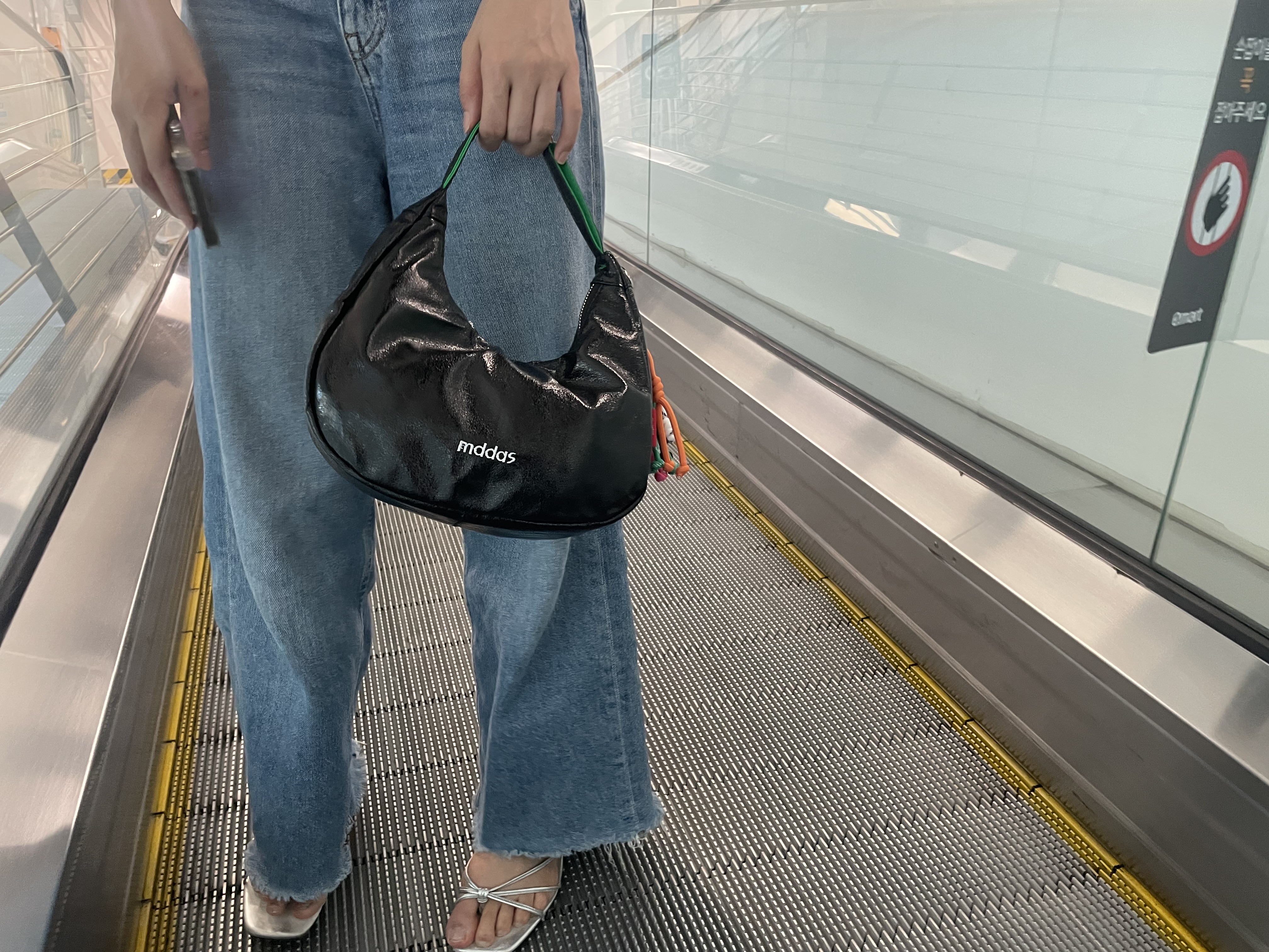 반달 여행용 크로스백 유럽여행가방 핸드폰 가벼운 보부상 나일론 크로스 미니 백