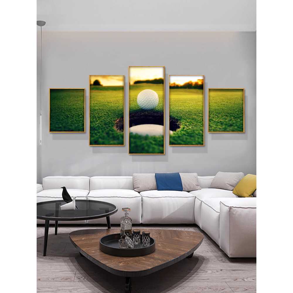 골프액자 멀티아크릴액자 풍경화 스윙 그림 인테리어 a타입/블랙 90x170cm 이미지 6