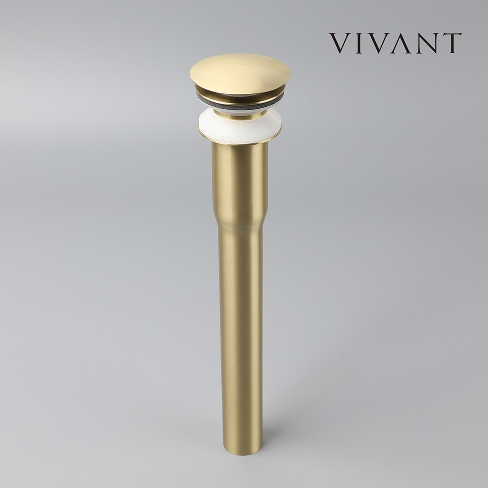 비반트 VIVANT 스탠자동폽업 PU01L MG메트그레이 골드 긴버전 세면대 물마개 기리깡 - 상세 이미지 2