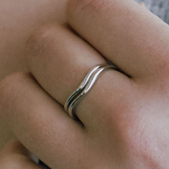 [바이이에르] [925 silver] Little wave simple ring (Silver) BH7R40715W9 - 상세 이미지 5