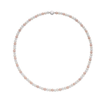 [바이이에르] Macaroon blossom pearl necklace 4mm (Silver) BH7N4A725WB400 - 상세 이미지 3