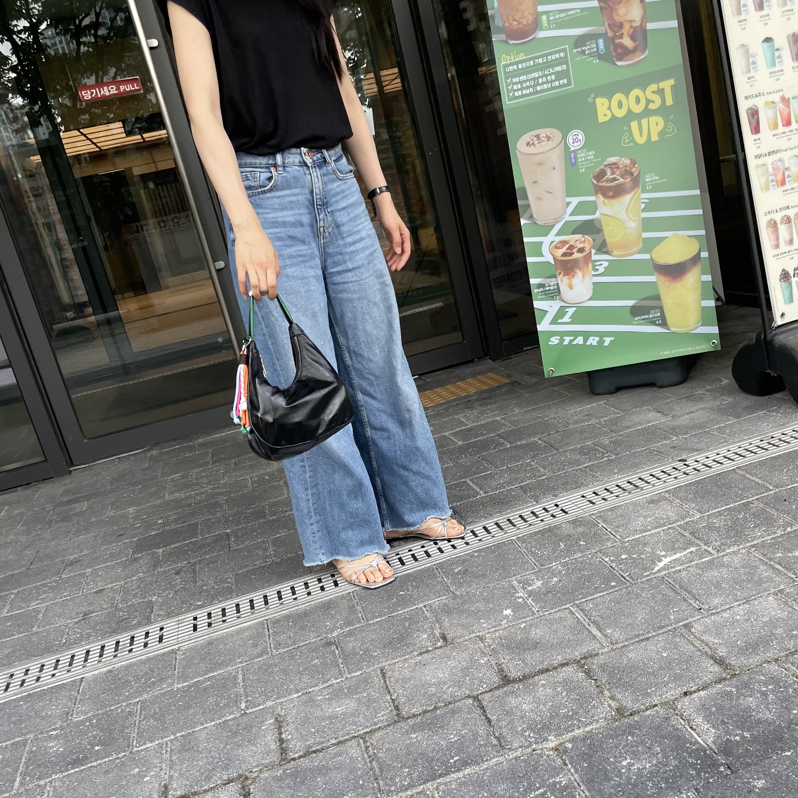 반달 여행용 크로스백 유럽여행가방 핸드폰 가벼운 보부상 나일론 크로스 미니 백