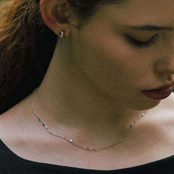 [바이이에르] [925 silver] Spangle necklace (Silver) BH7N40710W9450 - 상세 이미지 4