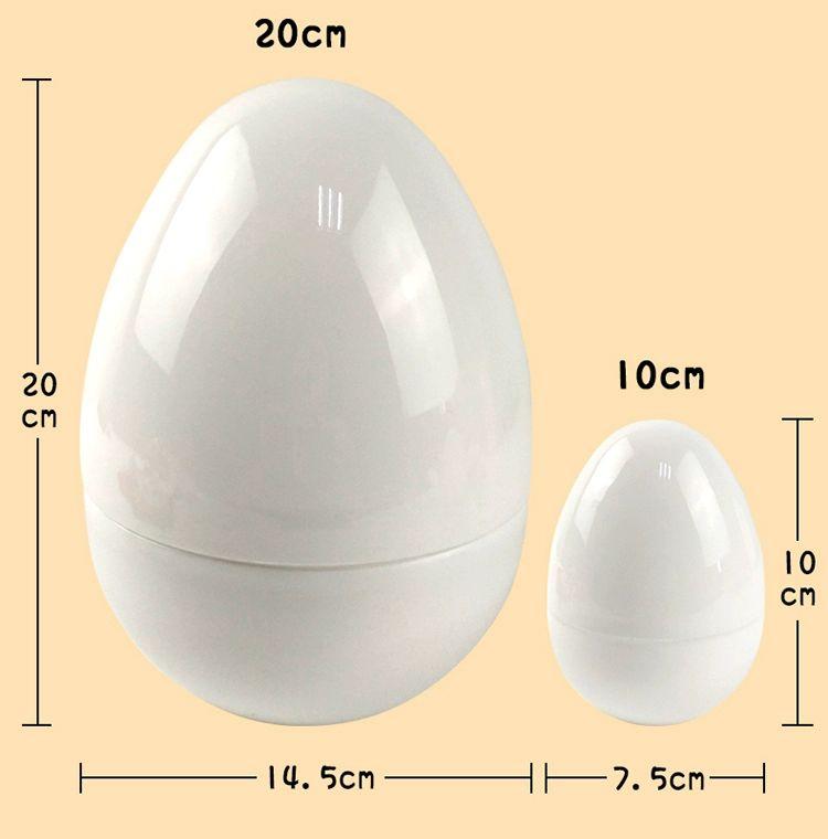 타임캡슐 계란 에그 투명 달걀모양 뽑기통 우정 대형 10cm 중형 - 상세 이미지 5