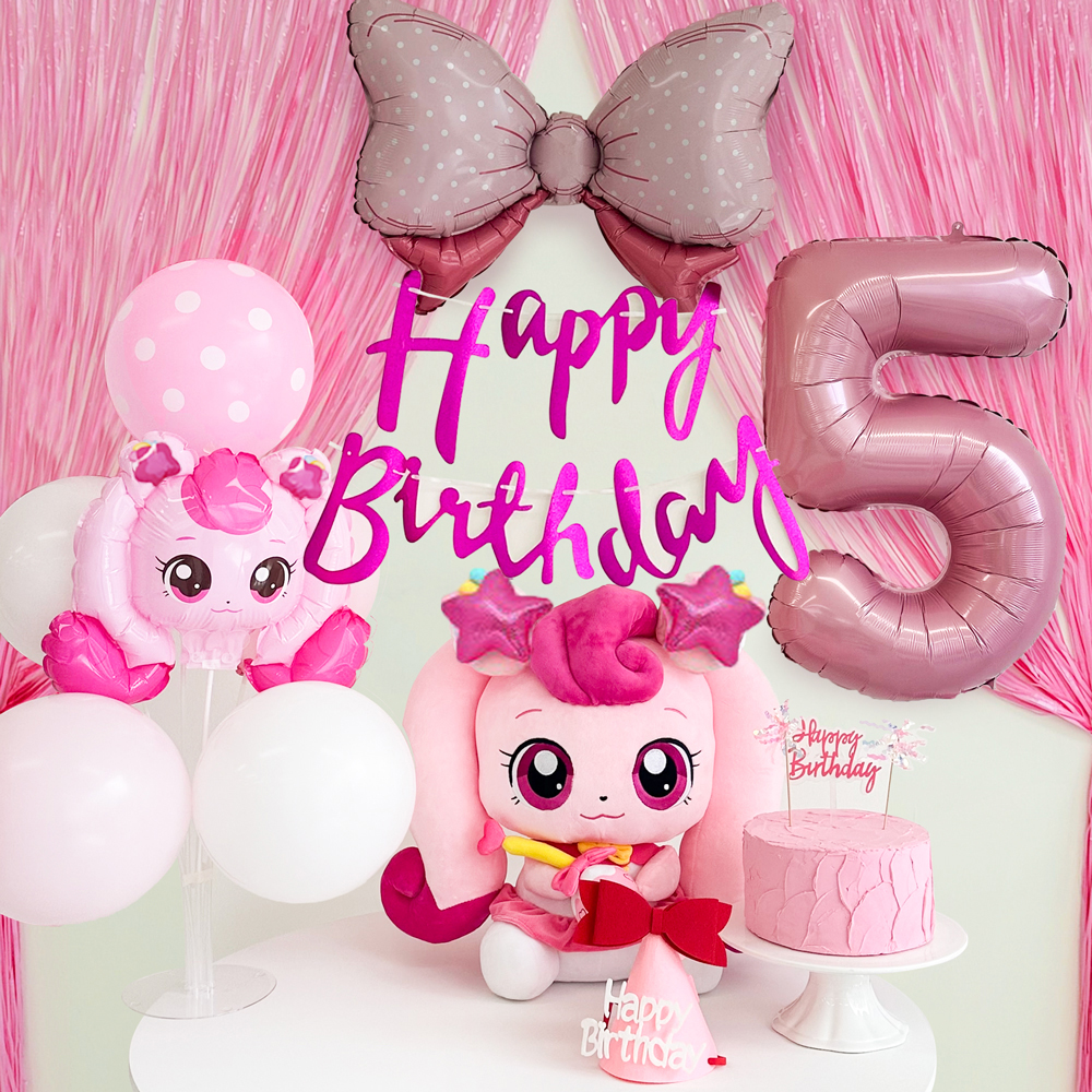 티니핑풍선 NEW 슈팅스타 생일파티용품 풀세트 공주 어린이집 생일상 점보숫자5