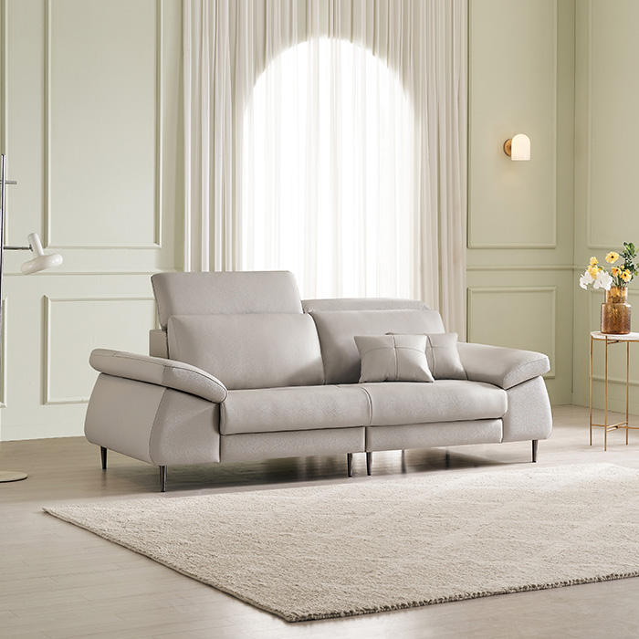 보루네오 아트레 이태리 천연통가죽 소파 3인용 / 자재등급 E0