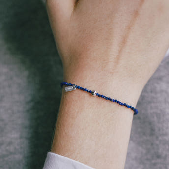[바이이에르] Pumpkin beads bracelet (Lapis lazuli) BH7B4A718WB175 - 상세 이미지 3