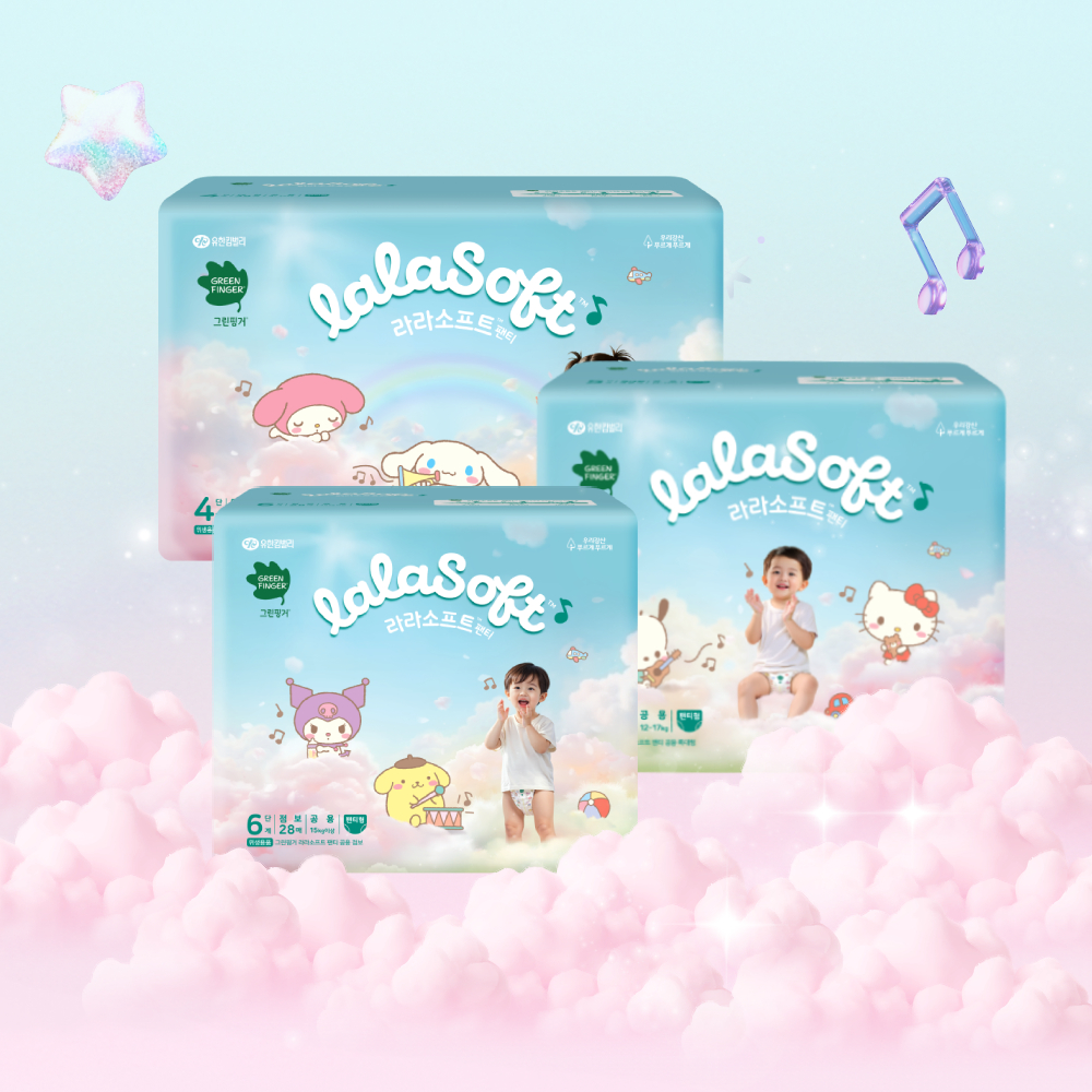 그린핑거 라라소프트 팬티형 기저귀 4단계 대형 38매 4팩