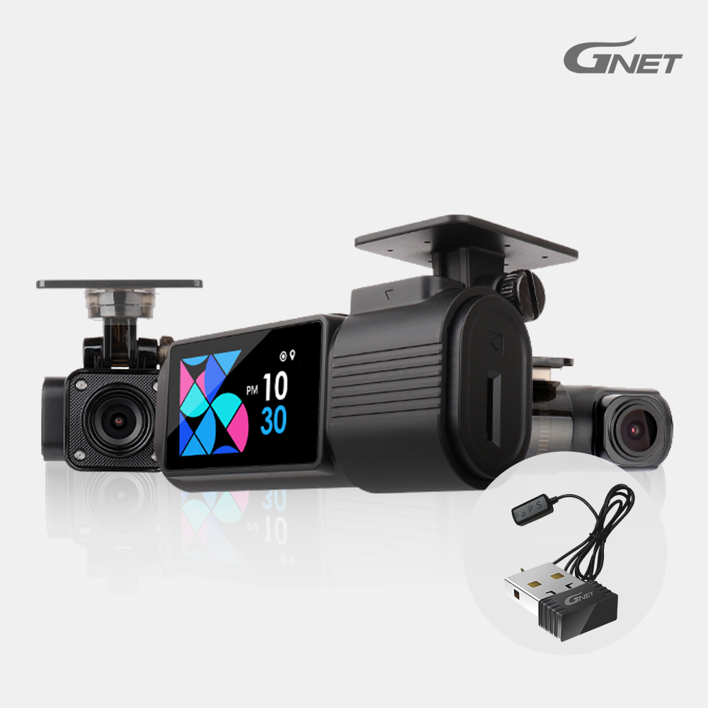 [메모리 UP] 지넷 1.9인치 컴팩트 알파 엣지 3채널 페달 블랙박스