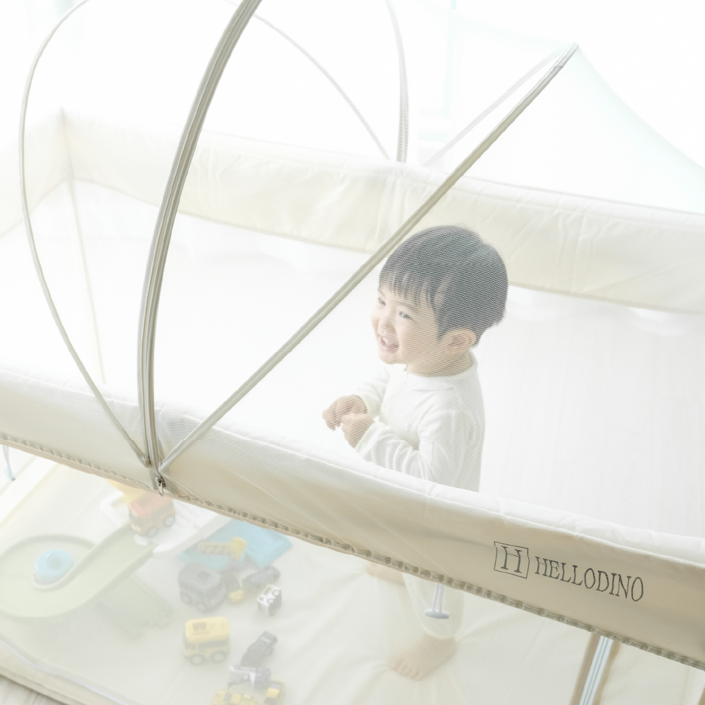 헬로디노 원터치 유아침대 트래블 Ver 전용 패키지 접이식 여행 휴대용 아기침대 상세 이미지 4