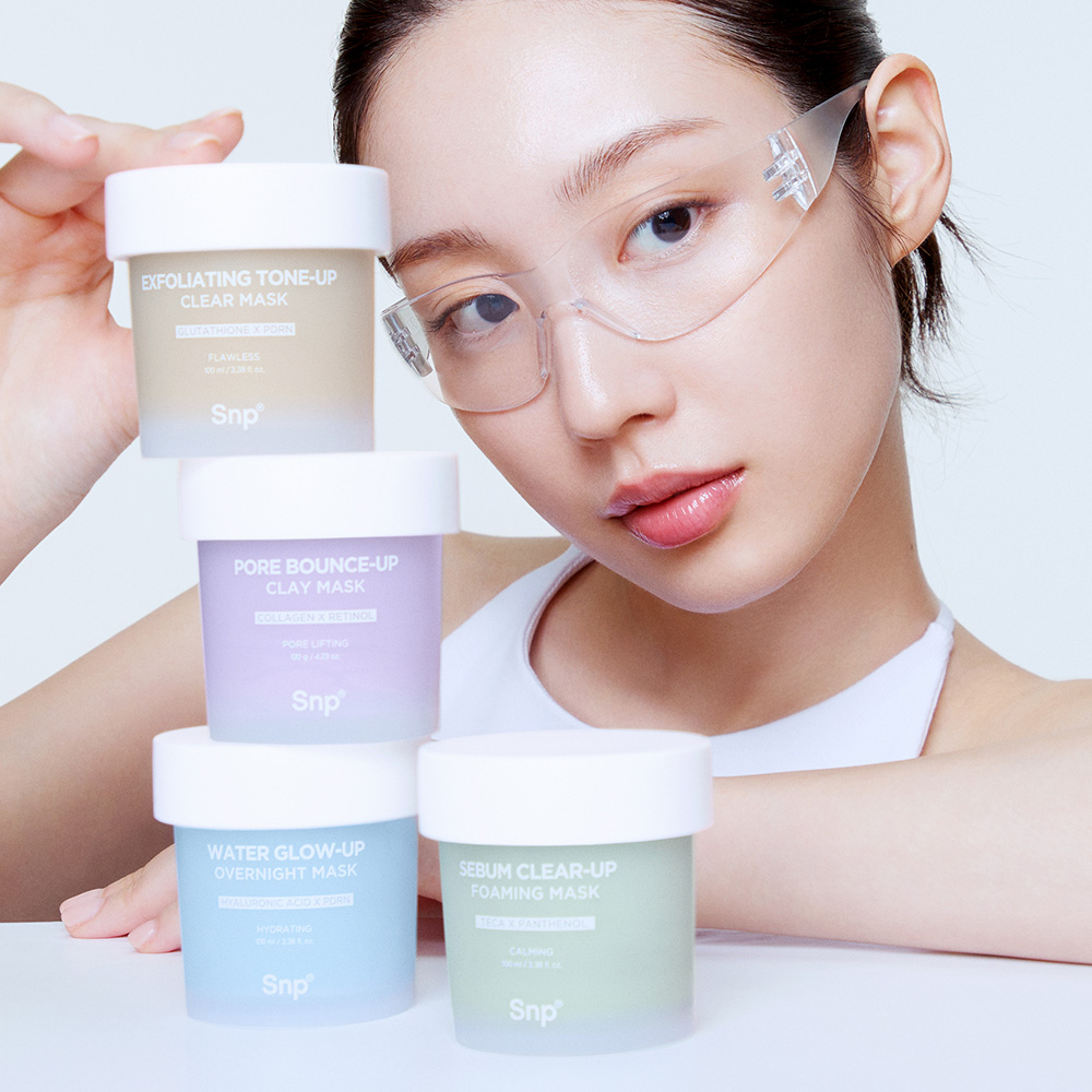 [1+1] SNP 결톤 모공 피지 수분 워시오프 마스크팩 100ml 4종 - 상세 이미지 4