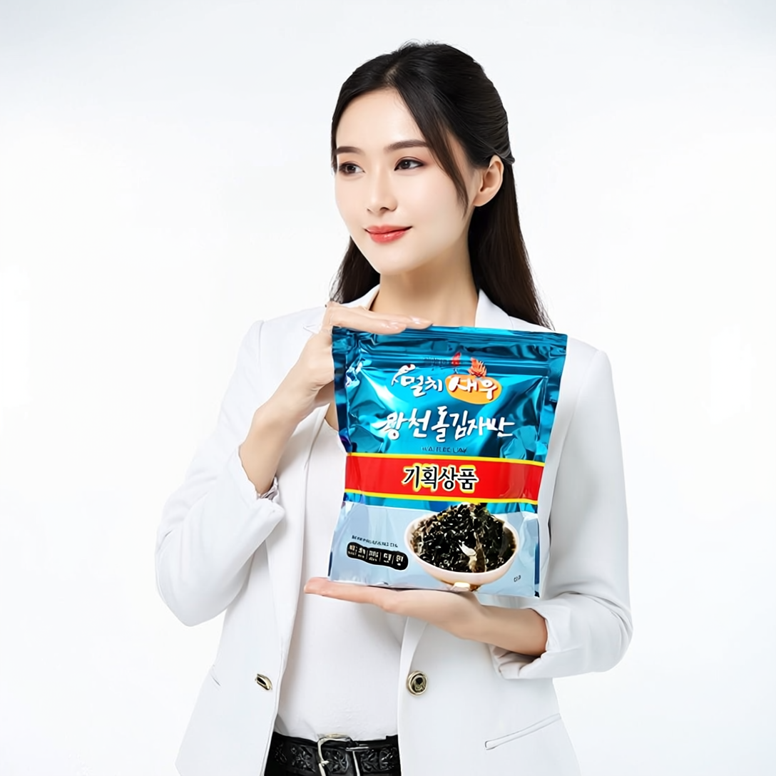 명식품본사 광천 돌김자반 소포장 멸치 새우 40g, 2개 - 상세 이미지 4