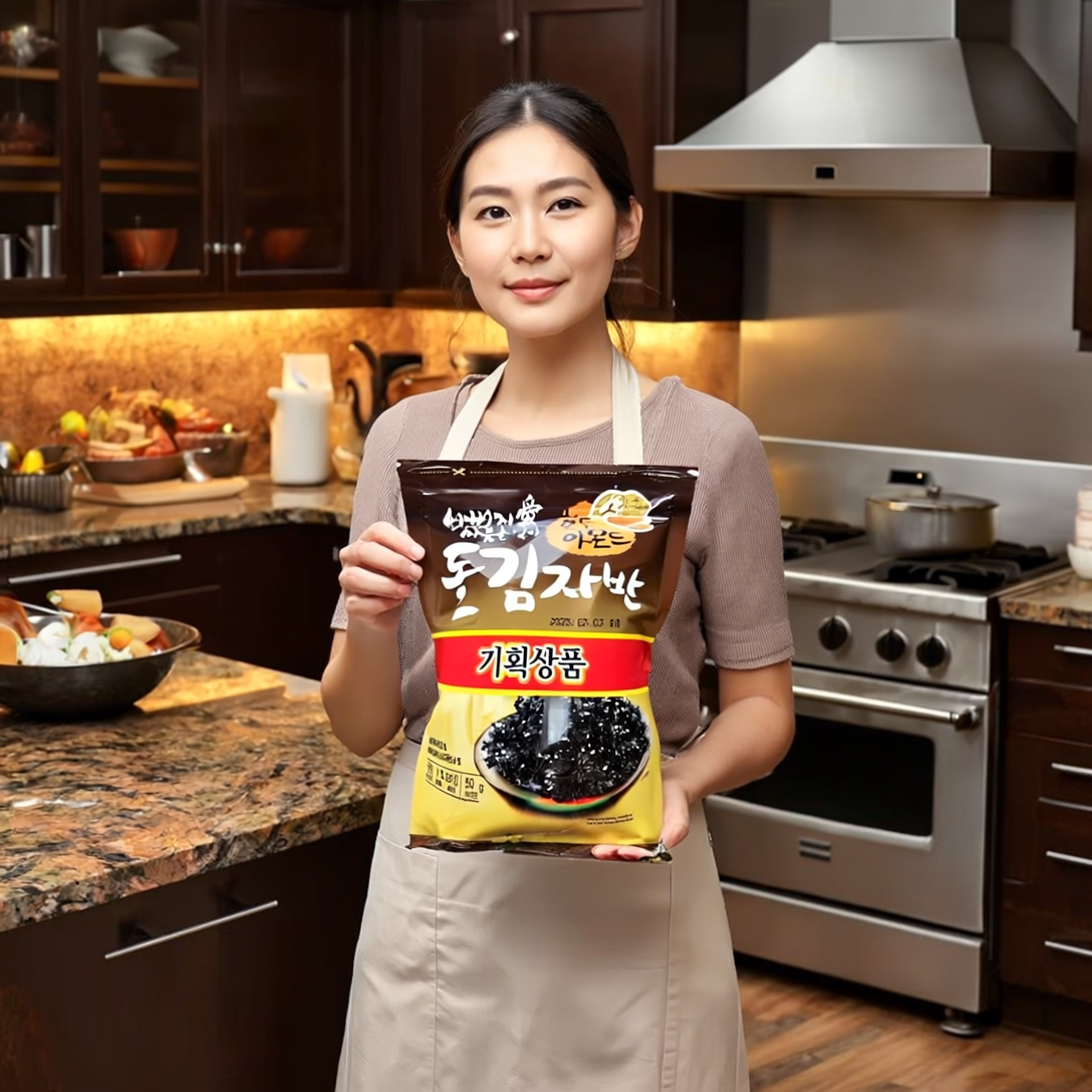 명식품본사 호두아몬드 돌김자반 소포장 반찬 가정 업소 식당식자재 도매가 50g, 20개 - 상세 이미지 3