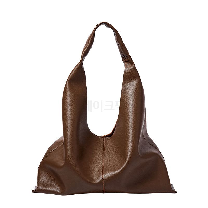 여성 가죽 토트백 부드러운 대용량 숄더백 데일리 출퇴근용 간결한 디자인 고급스러운 느낌 다양한 코디 가능 - 상세 이미지 5