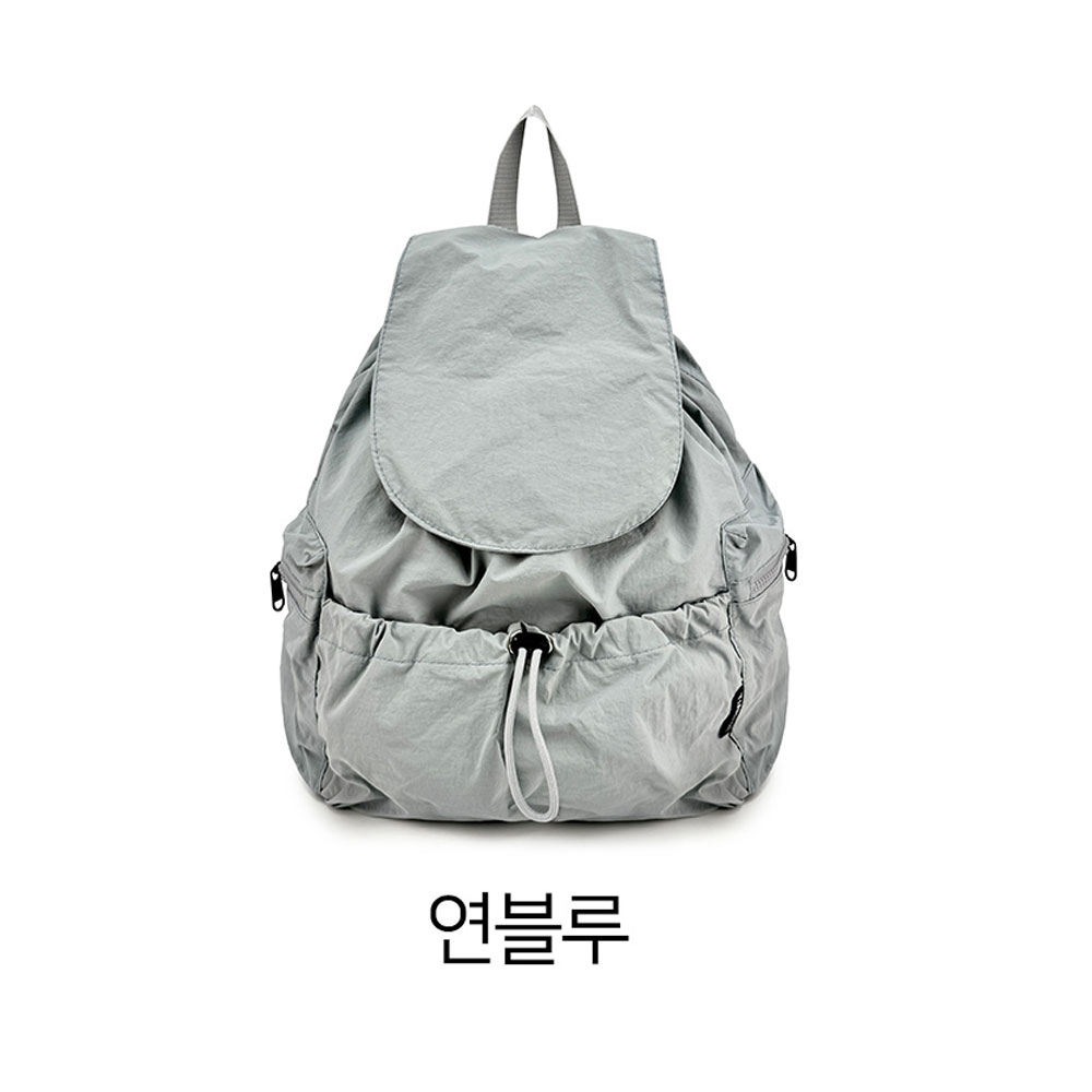 가벼운 스트링 조리 백팩 대학생 여대생 백팩 엄마 나들이 외출 경량 여행 등에메는가방 이미지 6