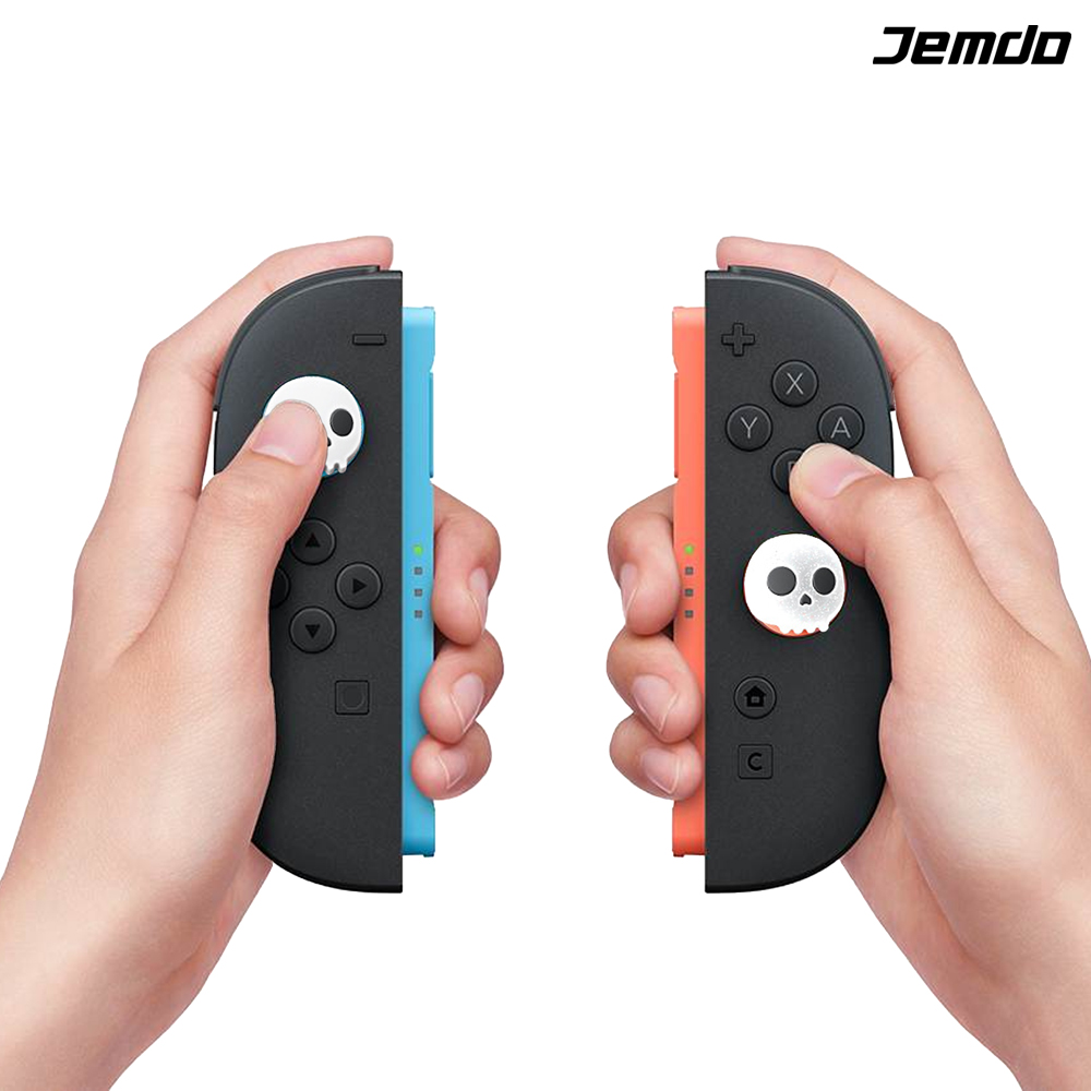 닌텐도 스위치2 조이콘 스틱커버 JEMDO 해골 4P세트 프로콘2 호환 - 상세 이미지 2